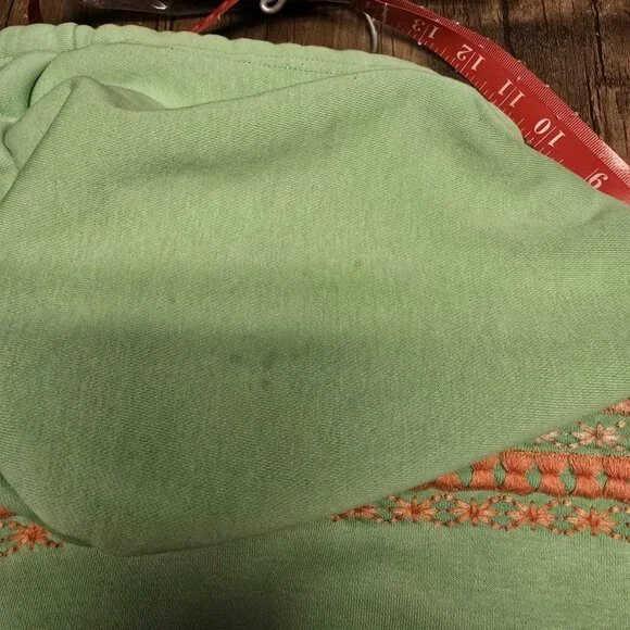 Free People Sprint To The Finish Geo Logo Hoodie Womens S Sour Apple Combo Green - Picture 7 of 7